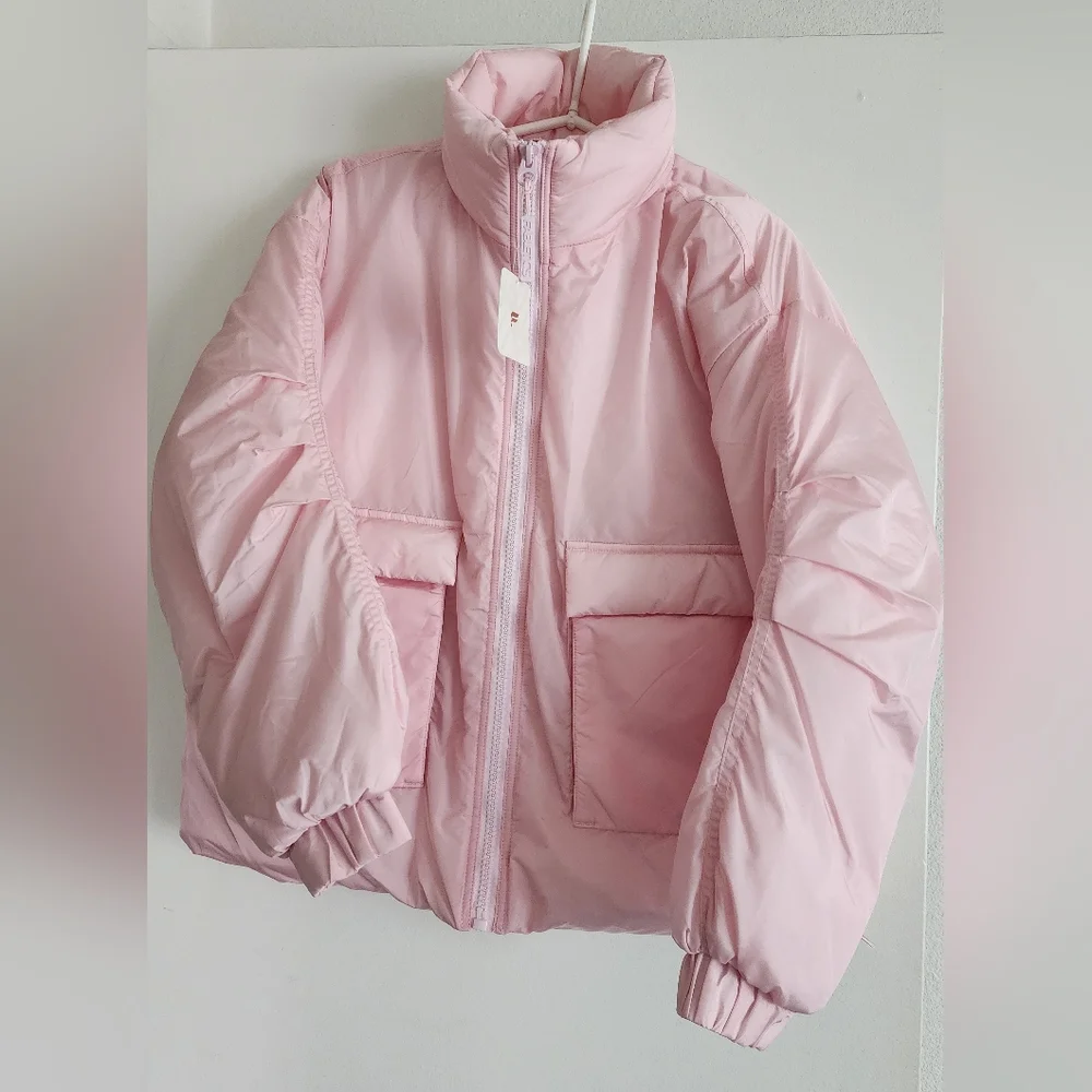 *NWT* FABLETICS | All Weather Puffer Jacket | Soft Pink Shine | Small - Picture 3 of 6